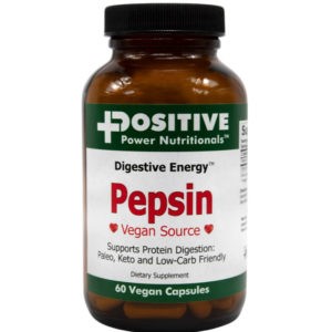 Positive Power Nutrition Digestive Energy Pepsin - 60 vegan capsules