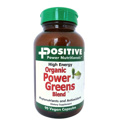 Positive Power Nutrition Organic Power Greens Blend - 90 vegan capsules