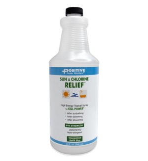 Positive Power Nutrition Sun & Chlorine Relief 32 fl oz Cell Power formula refill (boxes of 4 bottles)