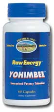 Premier One - Raw Energy YohimBee 400mg 60 Cap