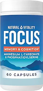 Natural Vitality - Focus Memory & Cognition 60 Caps 