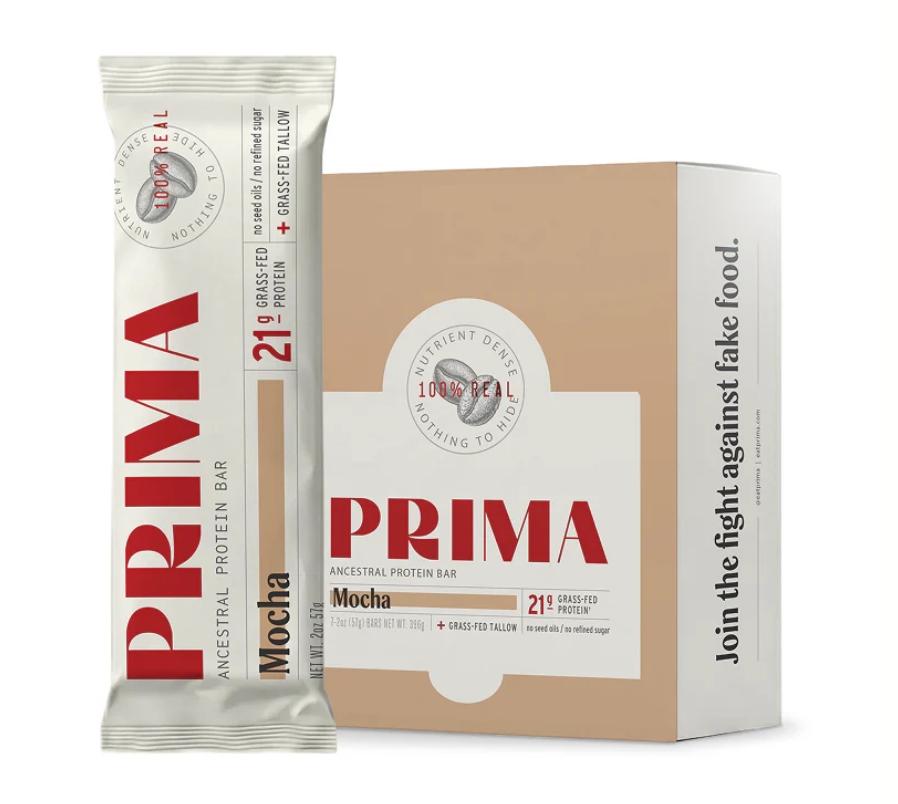 Prima Protein Bars 16g Protein Mocha Flavor 12 bars