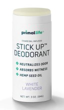 Primal Life Organics Deodorant Stick Up White Lavender 3Oz