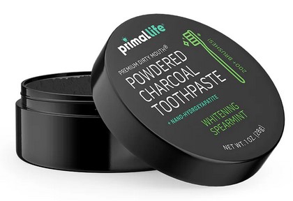 Primal Life Organics Tooth Powder Whitening Black Spearment 1Oz