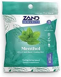 Zand Herbal Lozenge Menthol 45 loz