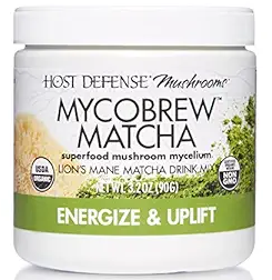 Fungi Perfecti - Host Defense Mycobrew Matcha Energize & Uplift 3.2 oz 30 Servings