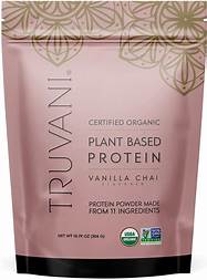 Truvani Plant Base Protein 1.35pnds 20 servings Vanilla Chai