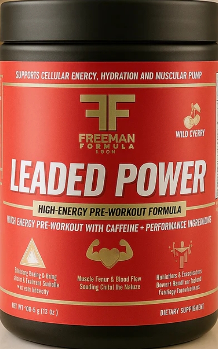 Freeman Formula Leaded Power High Energy Pre - Workout 368g Wild Cherry Flavor 25 Servings