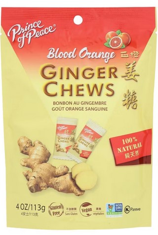 Prince of Peace Ginger Chews Blood Orange 4 oz