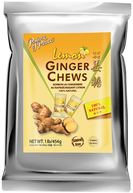 Prince of Peace Ginger Chews Lemon Bulk 1 lb