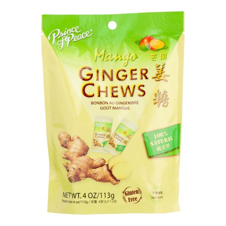 Prince of Peace Ginger Chews Mango 4 ounce