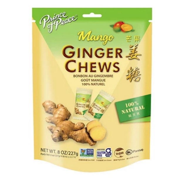 Prince of Peace Ginger Chews Mango 8 oz