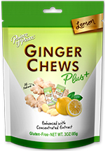 Prince of Peace Ginger Chews Plus+ Lemon 3 oz