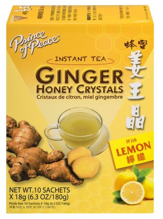 Prince of Peace Ginger Honey Crystals w/ Lemon 10 ct