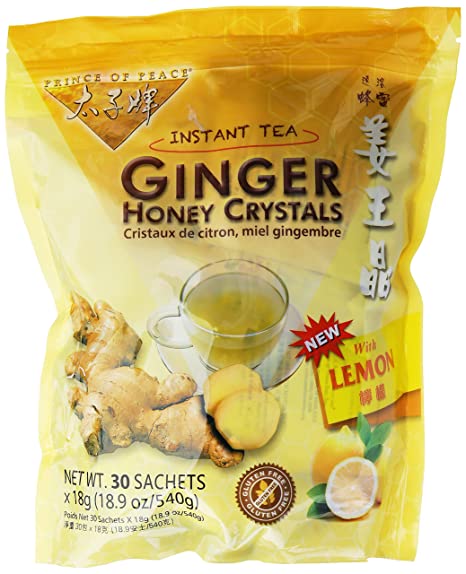 Prince of Peace Ginger Honey Crystals with Lemon Instant Tea 30 bag