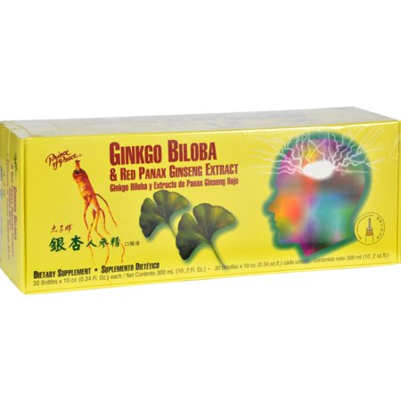 Prince of Peace Ginkgo Biloba & Red Panax Ginseng Extract 30 vial-OUT OF STOCK