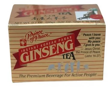 Prince of Peace Korean Ginseng Instant Tea Dis 10 pc