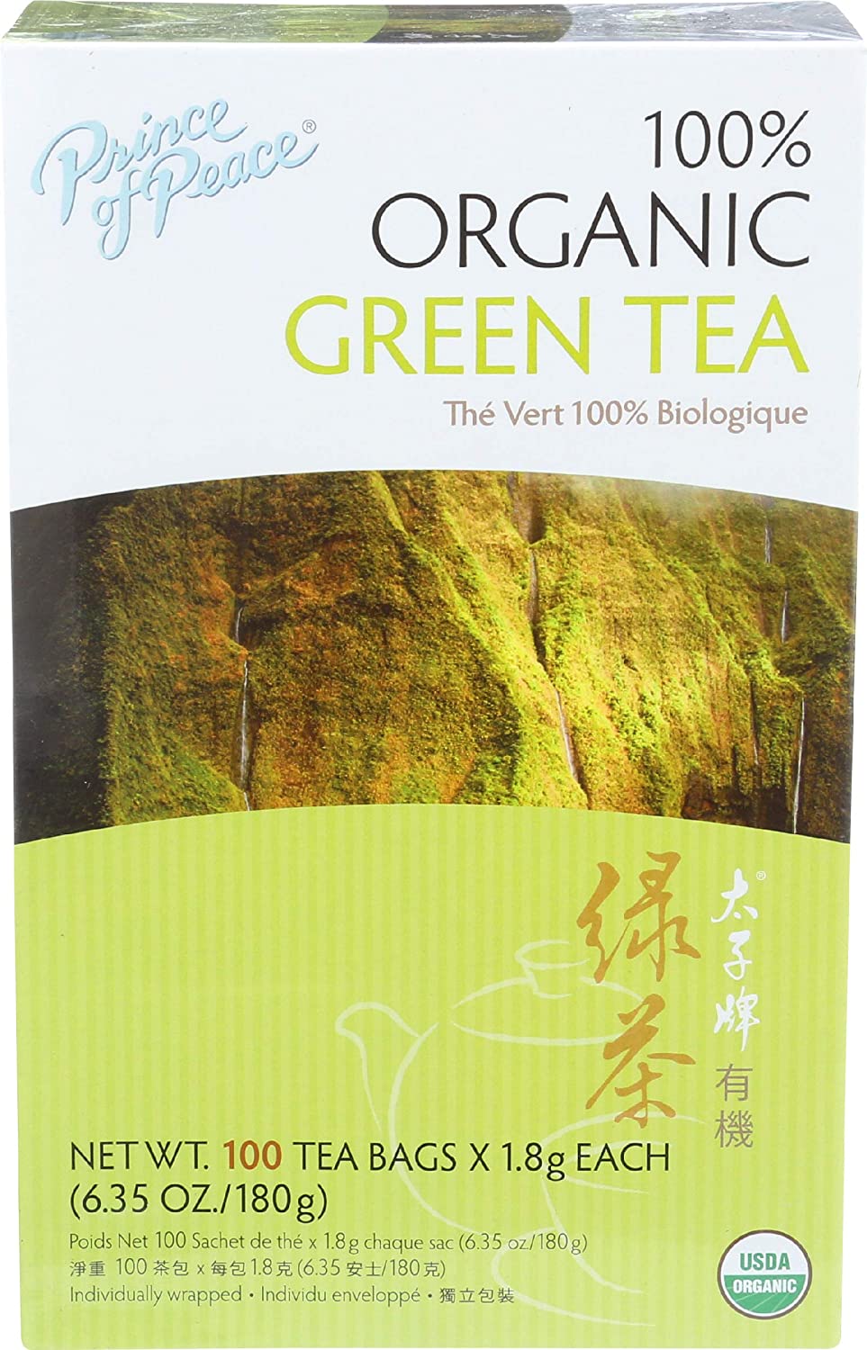 Prince of Peace Organic Green Tea 100 bag