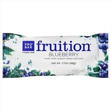 Pro Bar Blueberry Fruition Bar; Made With Organic Ingredients 12 1.7 OZ