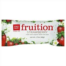 Pro Bar Strawberry Fruition Bar; Made With Organic Ingredients 12 1.7 OZ