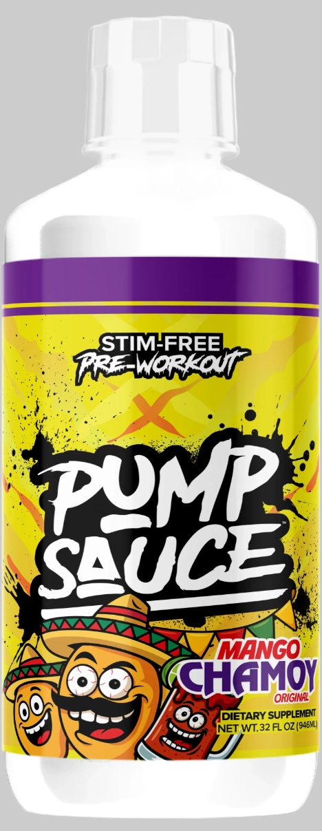 Pump Sauce Pre Workout (non-stim) 32 oz Mango Chamoy 32/16 Servings