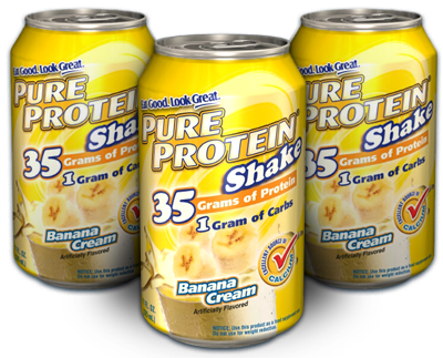 Pure Protein Shakes Banana Cream 11 oz. / 24 Cans      TEMPORARILY UNAVAILABLE