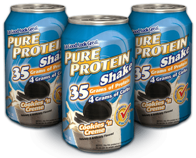 Pure Protein Shakes Cookies 'n Creme 11 oz. / 24 Cans     TEMPORARILY UNAVAILABLE