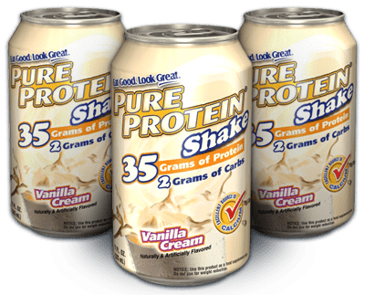 Pure Protein Shakes Vanilla Cream 11 oz. / 24 Cans     TEMPORARILY UNAVAILABLE