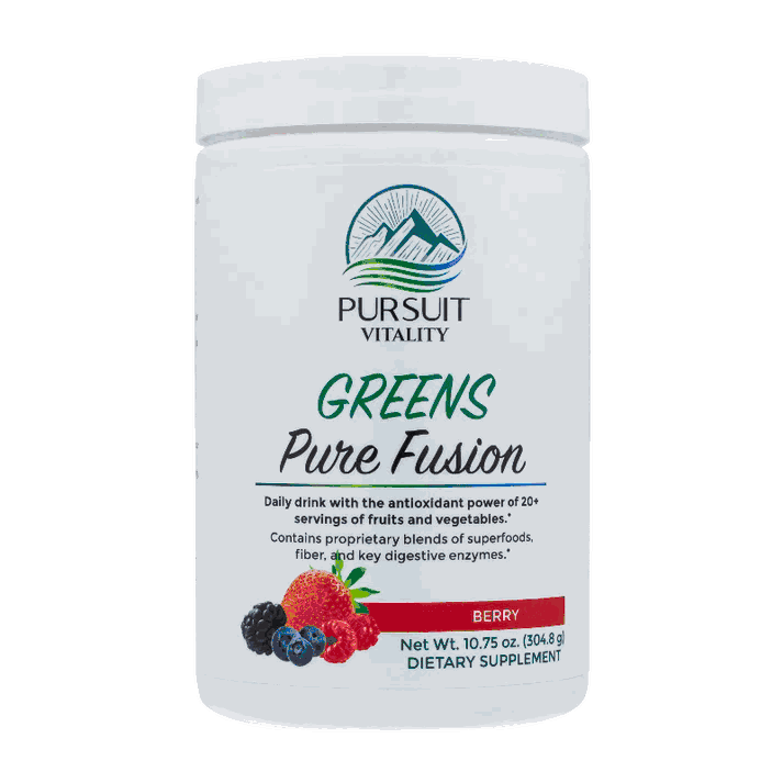 Pursuit Vitality Greens Pure Fusion 10.75 oz Berry 30 Servings