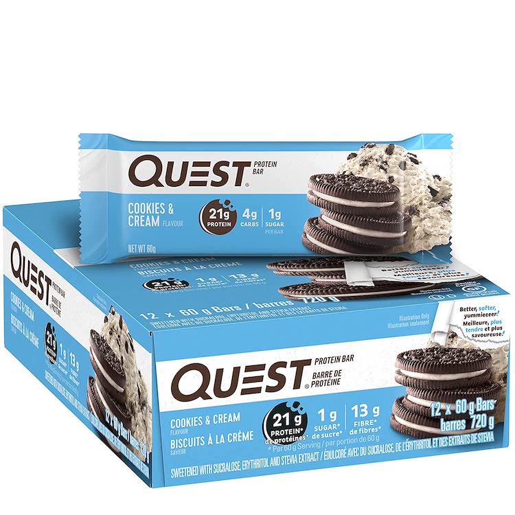 Quest Bar Cookies and Creme Box of 12