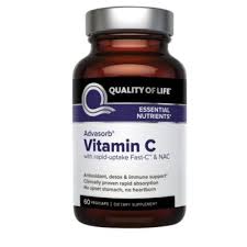 Quality of Life Advasorb Vitamin C 60 Vegicaps