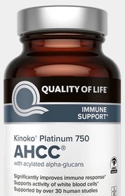Quality of Life Kinoko Platinum AHCC 750 mg 60 Vegicaps