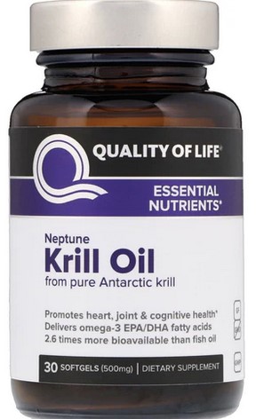 Quality of Life Neptune Krill Oil (Essential Nutrients) 30 Softgels