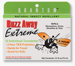 Quantum - Buzz Away Outdoor Protection Towelettes 12 ct-OUT OF STOCK