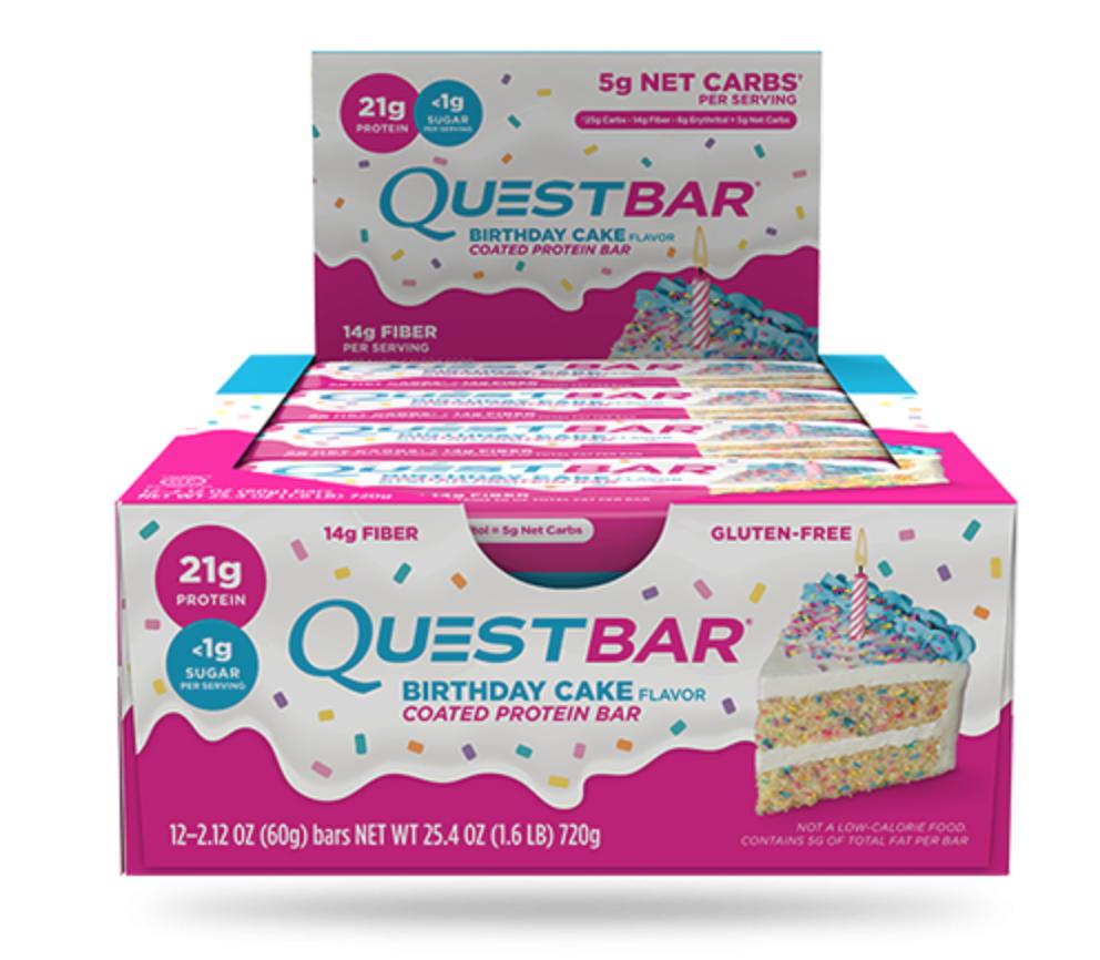 Quest Bar Birthday Cake 12 Bars-2.12oz
