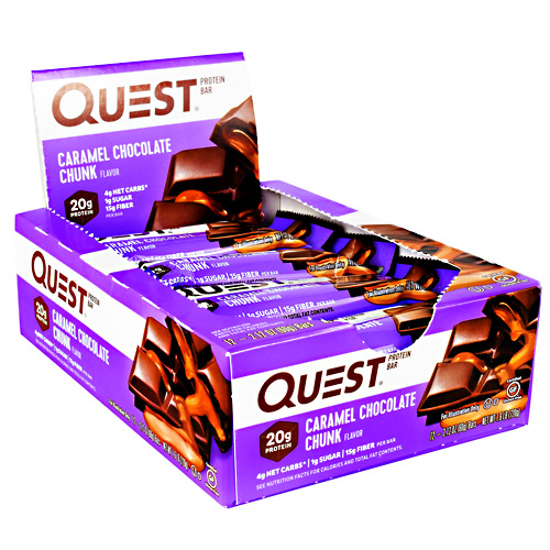 Quest Bar Caramel Chocolate Chunk 12 Bars