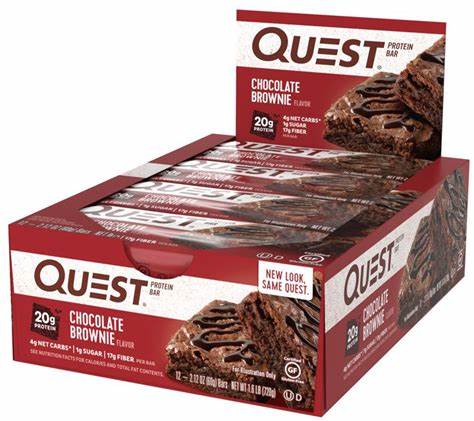 Quest Bar Chocolate Brownie 12 Bars