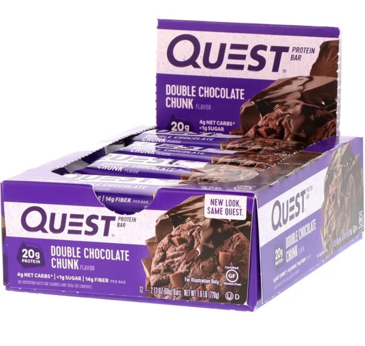 Quest Bar Double Chocolate Chunk 12 Bars 