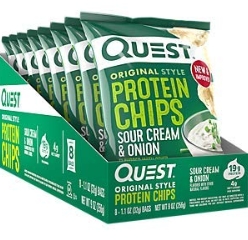 Quest Protein Chips Sour Cream & Onion 8 Bags