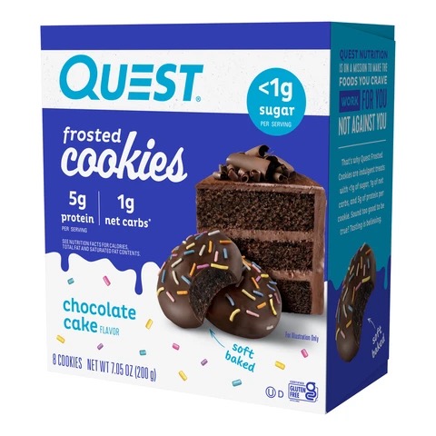 Quest Frosted Cookie Chocolate Cake 8 pack