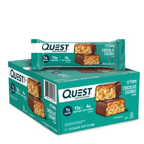 Quest Hero Bars Chocolate Coconut 12 Bars