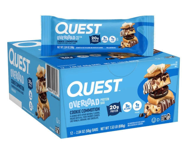 Quest Overload Cookie Commotion 20g Protein 12 Bars