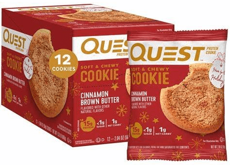 Quest Protein Cookie 12/2.08 Cinnamon Brown Butter 