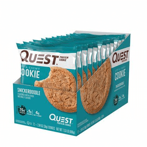 Quest Protein Cookie Snickerdoodle 12 - 2.04oz cookies (OUT OF STOCK)