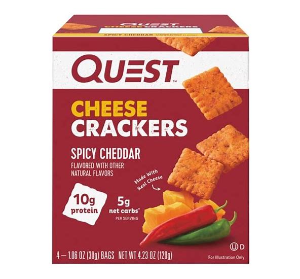 Quest Nutrition Spicy Cheese Crackers