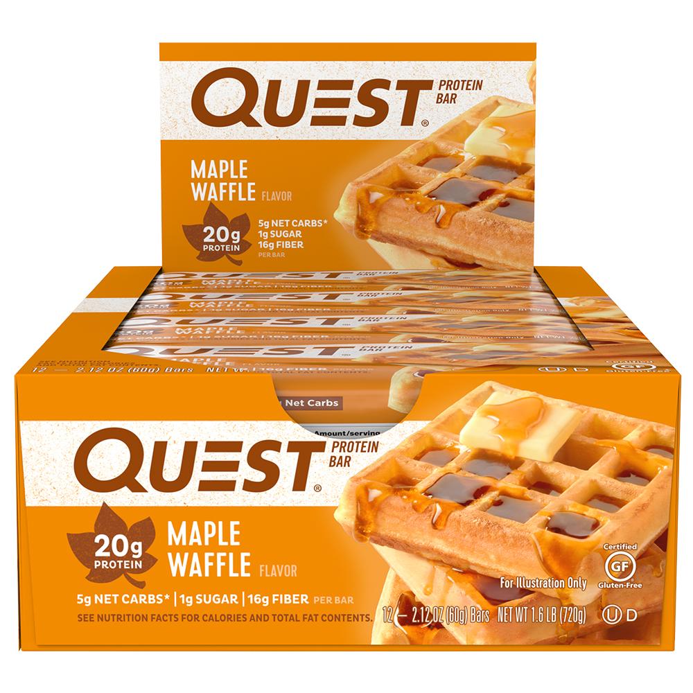 Quest Bar Maple Waffle 12 Bars -OUT OF STOCK
