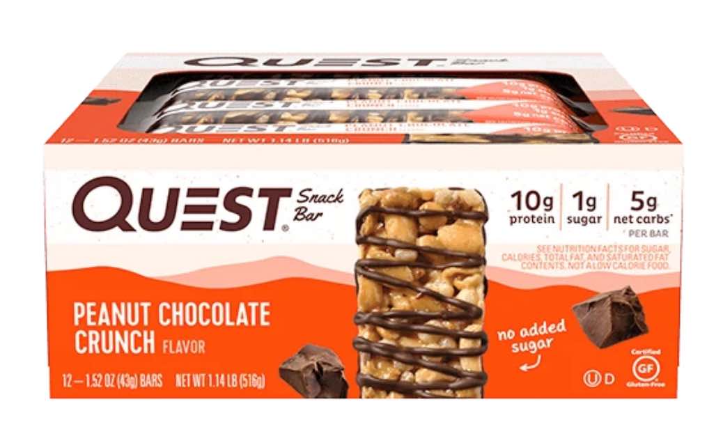 Quest Snack Peanut Chocolate Crunch 12/Box     TEMPORARILY UNAVAILABLE