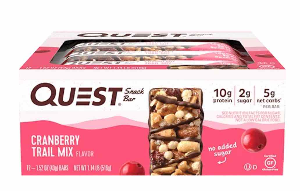 Quest Snack Cranberry Trail Mix 12/Box      TEMPORARILY UNAVAILABLE