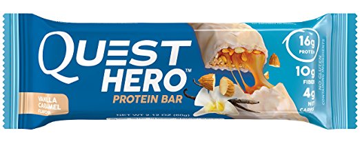 Quest Hero Bars Vanilla Caramel 60g 10/box-OUT OF STOCK