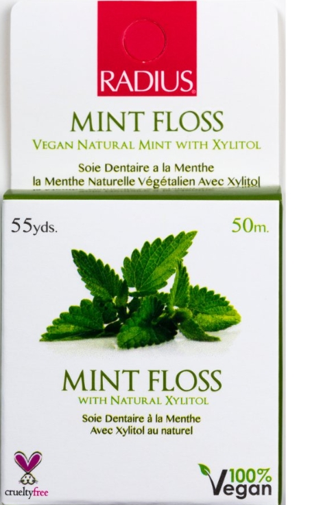 Radius Sponge Floss Vegan Xylitol Mint Floss 55 yards